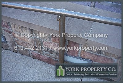 We get rust off of stainless steel railing surfaces.