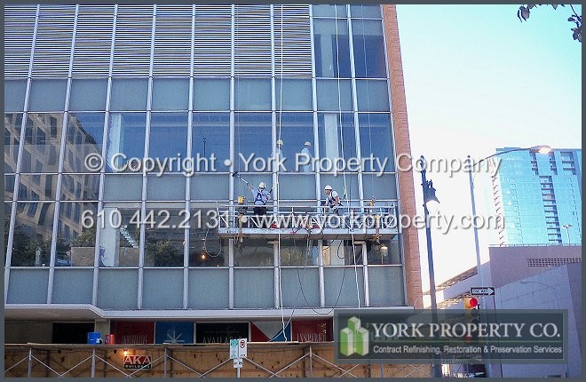 We clean, refinish and restore old, stained, oxidized and blemished anodized aluminum window frame extrusions.