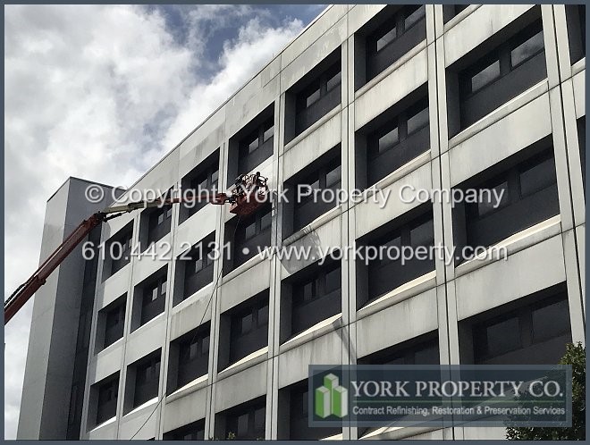 Washing stained anodized aluminum building facade panel company.